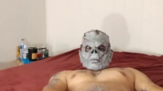 Monster Frankenstein Zombie uses fleshlight for a blowjob part 2